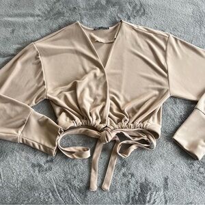 Zara Tie Wrap Top Size Small